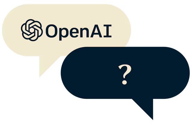 Nuvoletta di dialogo che parla con AI.