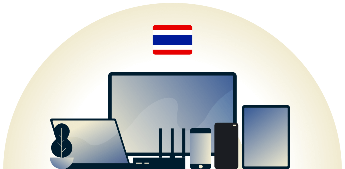 Thailand VPN beschermt een verscheidenheid aan apparaten.
